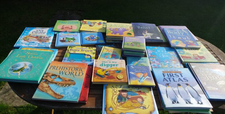 REACT RECEIVES BOOKS DONATION FROM USBORNE CHILDREN’S BOOKS UK