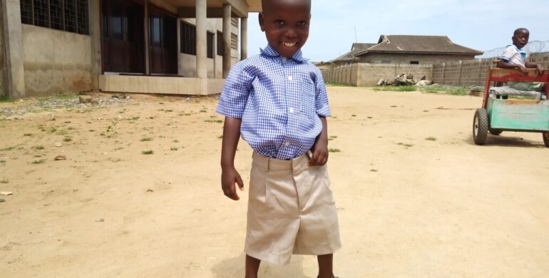 NARTEY STARTS SCHOOL FOR THE FIRST TIME