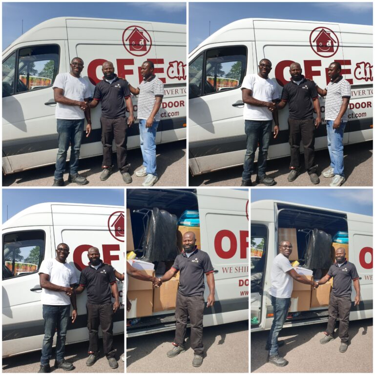 OFIE DIRECT; PROUD SPONSORS OF REACT SENDS REACT’s CONSIGNMENTS TO GHANA