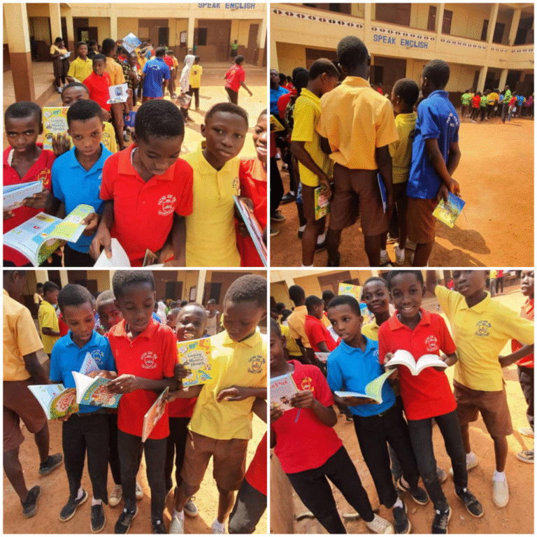 PATASE M/A BASIC SCHOOL RECEIVES THEIR SHARE OF USBORNE BOOKS @HOME/REACT DONATION