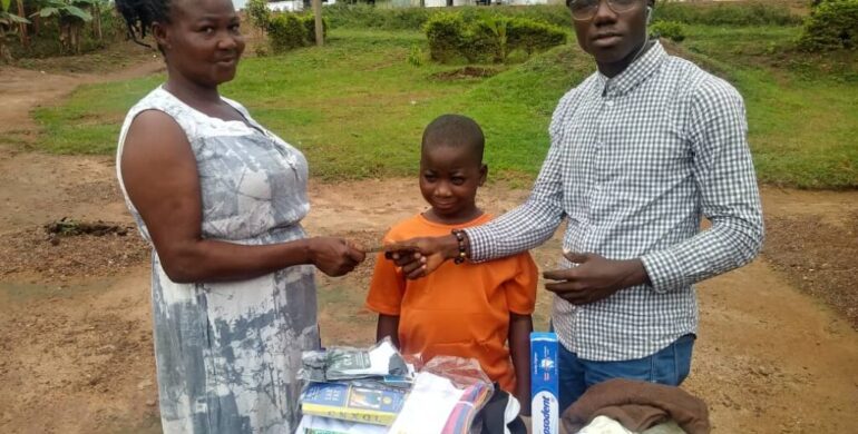 EBENEZER RETURNS TO SCHOOL AT AKROPONG SCHOOL FOR THE BLIND