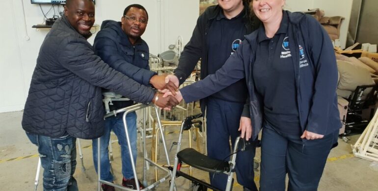 REACT RECEIVES HEALTHCARE EQUIPMENT FROM MILLBROOK HEALTHCARE