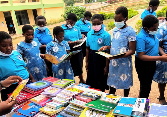 REACT DONATES TO PERE PLANQUE PRIMARY, JHS AND SENIOR HIGH SCHOOLS IN CAPE COAST