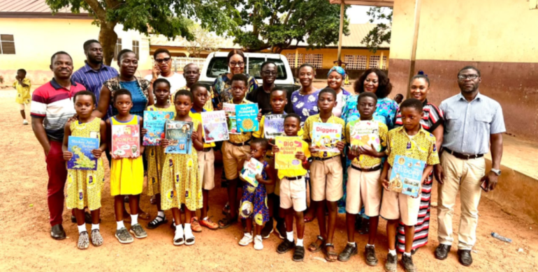 REACT DONATES USBORNE BOOKS TO NYANKYERENEASE METHODIST CHURCH PRIMARY SCHOOLS IN GHANA